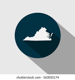 map of the U.S. state of Virginia