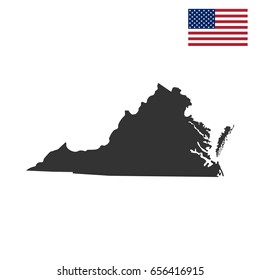 map of the U.S. state of Virginia 