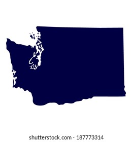 Map Of The U.S. State Of Washington 