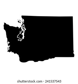 map of the U.S. state of Washington 