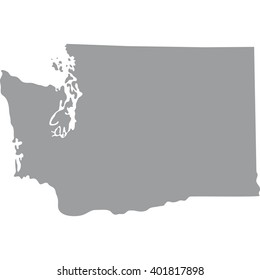 map of the U.S. state of Washington 
