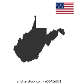 map of the U.S. state of West Virginia 