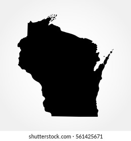 map of the U.S. state of Wisconsin .