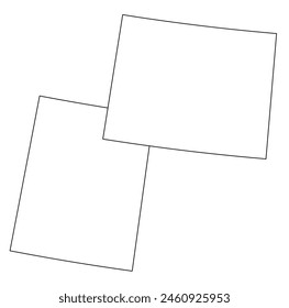 Map of the US states with districts. Map of the U.S. state of New Wyoming,Utah