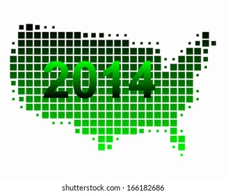 Map of USA 2014