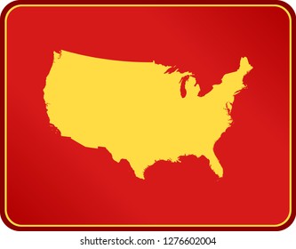 map of USA