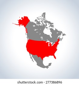 map of USA