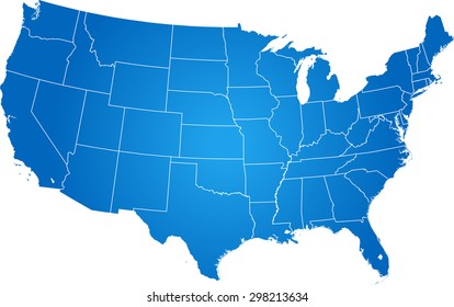 map of USA