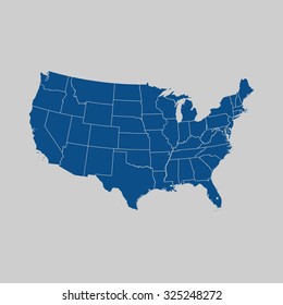 map of USA