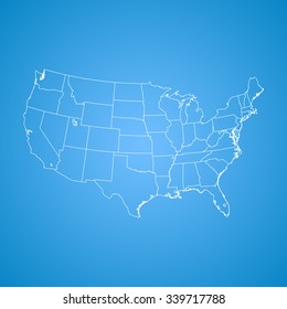 14,775 Usa Map Line Drawing Images, Stock Photos & Vectors | Shutterstock