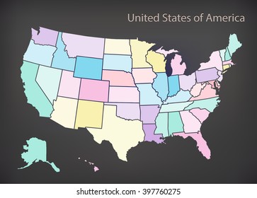 Map of U.S.A