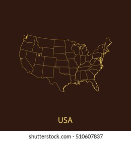 map of USA