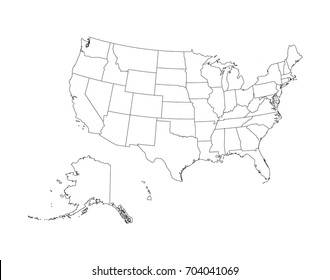 map of  Usa
