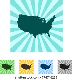 map of USA