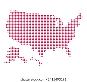 Map of Usa from dots