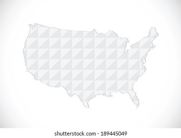 Map of USA in idea design