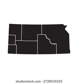 map of usa with nebraska state highlighted