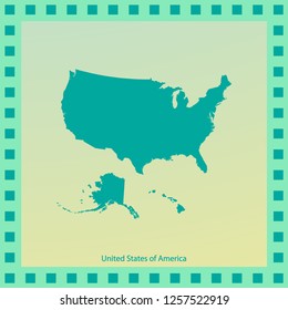 map of USA - Vector