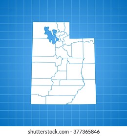 map of Utah