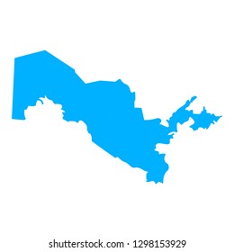 map of Uzbekistan