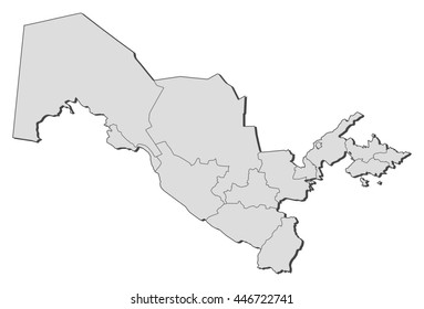 Map - Uzbekistan