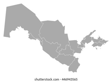Map - Uzbekistan