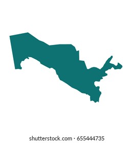 Map of Uzbekistan