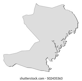 Map - Vaesternorrland County (Sweden)