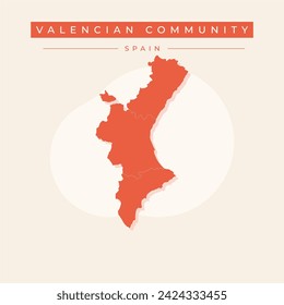 Karte - Gemeinschaft Valencia (Spanien)