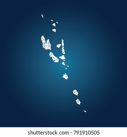 Map of Vanuatu, Drawing map on blackboard of Vanuatu. drawn on chalkboard with scribbled map of Vanuatu can be use for education. vector illustration.
