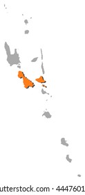 Map - Vanuatu, Malampa