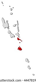 Map - Vanuatu, Shefa