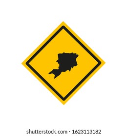 map of Vas region in country of hungary