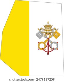 Karte von Vatikanstadt