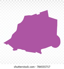 Map- Vaticanc map. Each city and border has separately. Vector illustration eps 10.