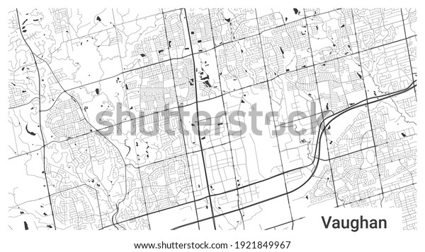 Map Of Vaughan Ontario Map Vaughan City Ontario Canada Horizontal Stock Vector (Royalty Free)  1921849967 | Shutterstock