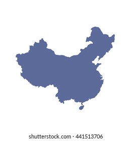 Map vector China. Art background