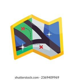 Mapa vectorial pegatinas coloridas Icono Icono Ilustración de diseño. Archivo EPS 10 