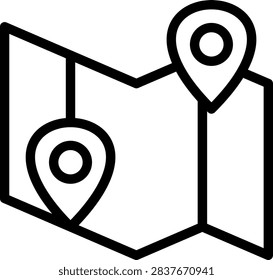 Map Vector Design Icon Style
