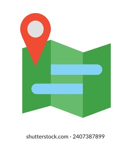 Map Vector Flat Icon For Personal And Commercial Use.
