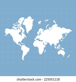 Map vector flat illustration