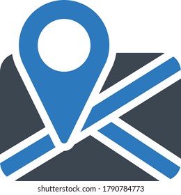 Karte, Vektorsymbol 