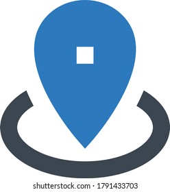 map vector glyph color icon
