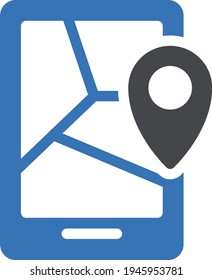 map vector glyph color icon