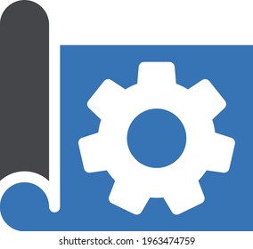 icono de color de glifo de vector de mapa