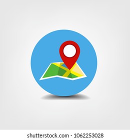 Map vector icon