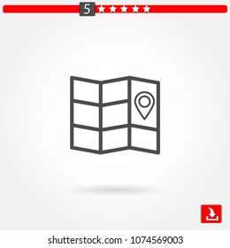 map vector icon