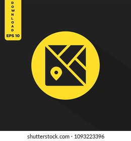 Map vector icon