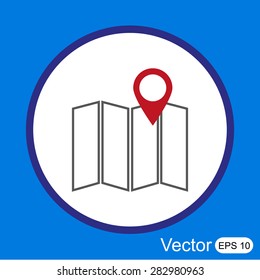 Map vector icon