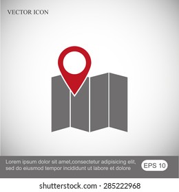 Map vector icon